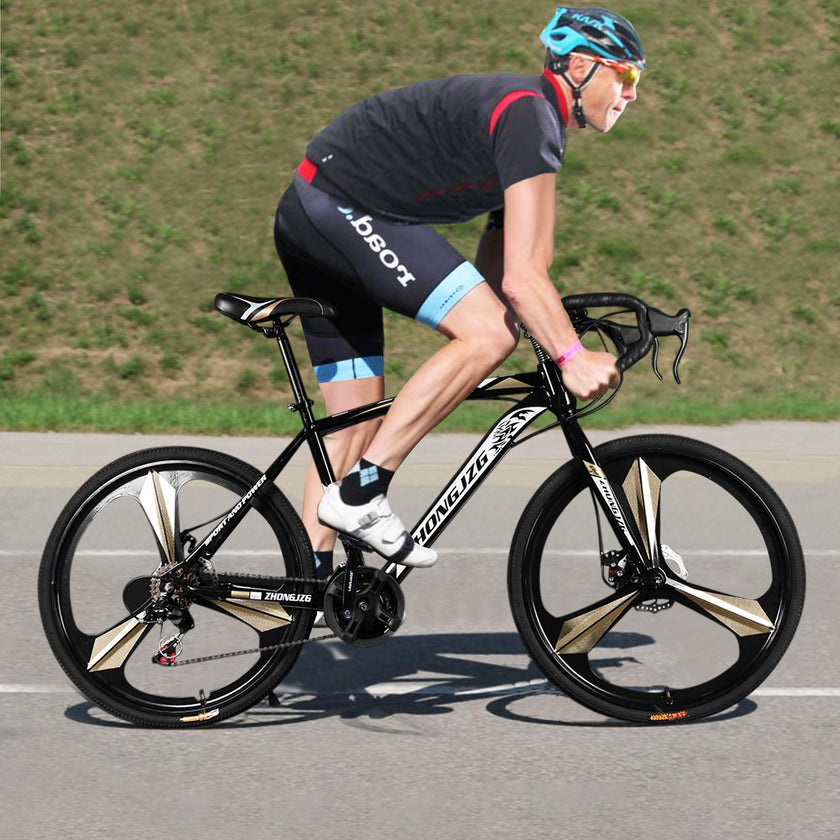 Commuters Aluminum Full Suspension Road Bike 21 Speed Disc Brakes, 700c