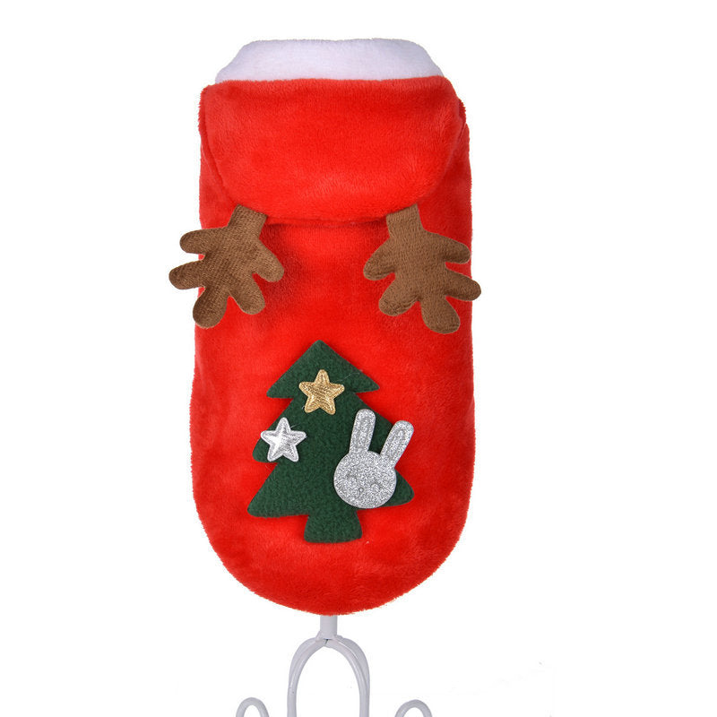 Cat Dog Clothes Small Dogs Santa Costume