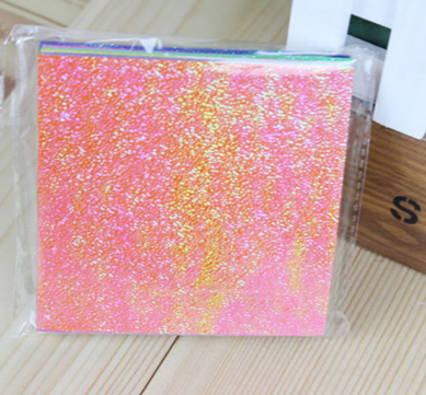 Pearlescent Paper Origami Paper Cut 15 cm Glitter Origami