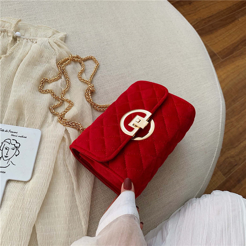 Velvet Mini Crossbody Bags For Women