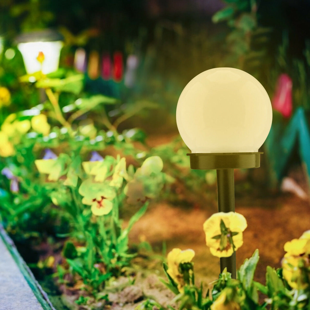 Outdoor Solar Lights Garden Lawn Yard Patio Landscape Ball Pathway Lamp Decor Solar Pathway Lights Outdoor Garden Lawn Yard Patio Landscape Cold White Lamp