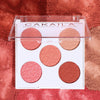 Five-color Matte Pearl Rouge Blush Palette