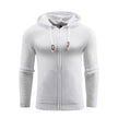 Zipper Hoodies Leather Printing 3D Outdoor Sports Hoodies With Pockets