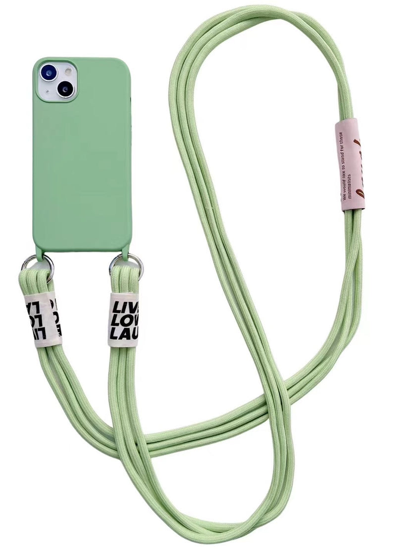 Diagonal Lanyard Soft Strap Hanging Neck Silicone Phone Case