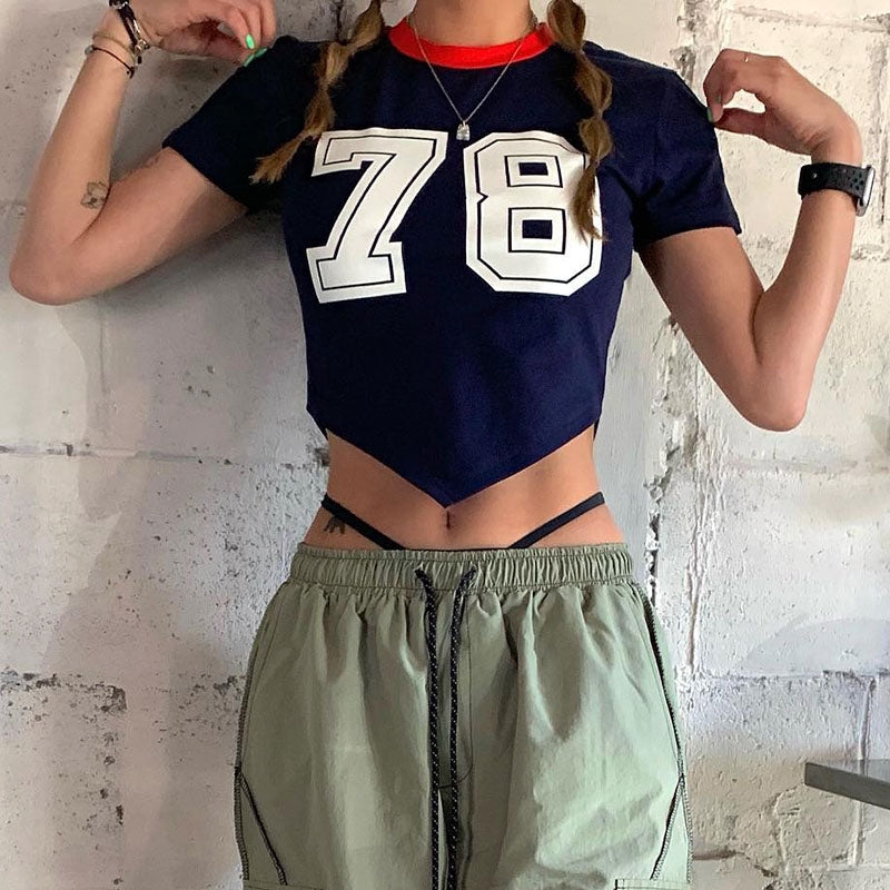 Retro Sports Casual Digital Print Spice Girls T-shirt