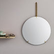 Nordic minimalist style wall-mounted round mirror