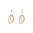 Simple matte gold irregular earrings
