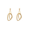 Simple matte gold irregular earrings