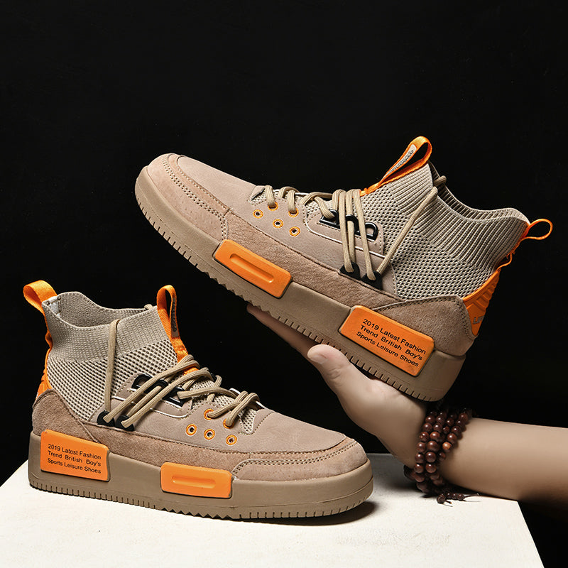 Casual high-top canvas shoes