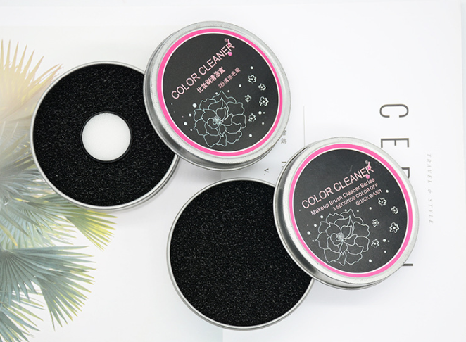 Cleaning Makeup Brush Sponge Cleaning Box Portable Makeup Cleaning Pad Makeup Brush Cleaning Box