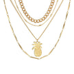 Minimalist Pineapple Pendant Necklace for Women