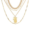 Minimalist Pineapple Pendant Necklace for Women