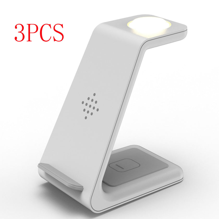 Compatible With , 3 In 1 Fast Charging Station Wireless Charger Stand Wireless Quick Charge Dock For Phone Holder