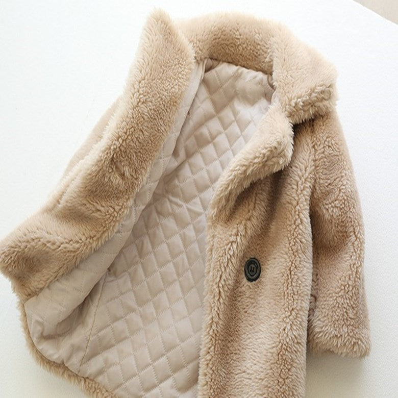 Big Kids Fur Coat In Autumn And Winter Coat Alpscommerce