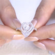 Double Heart Diamond Ring