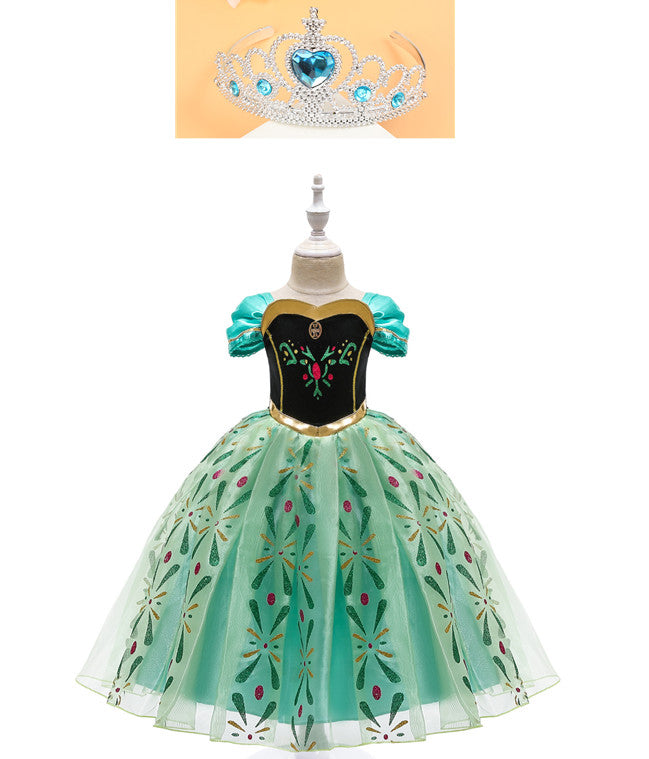 Girls' Dresses Full Set Of Accessories