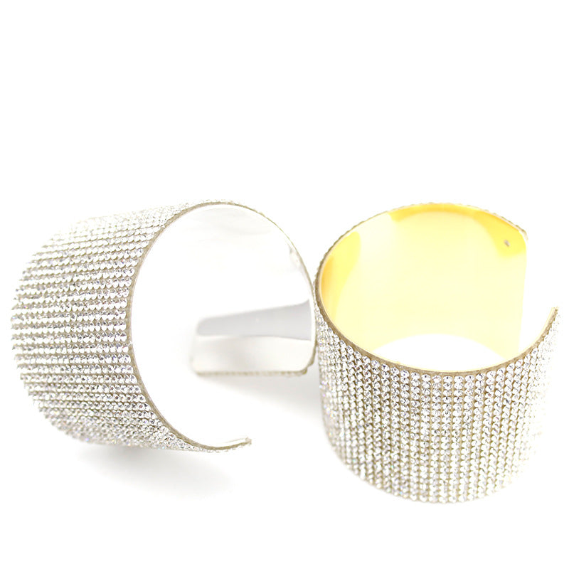 Bright Sparkling Diamond Bridal Bracelet Fashion Simple Female Crystal Jewelry