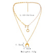 Double-Layer Titanium Steel Necklace Female Clavicle Chain
