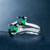 Wholesale of Platinum-plated Copper Rings Jewelry with Zircon Rings