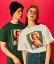 Hip Hop Short-sleeved T-shirt Couple Models BF Wind Student Loose Half Sleeve top