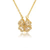 Love Folding Creative Micro-encrusted Diamond Fashion Necklace
