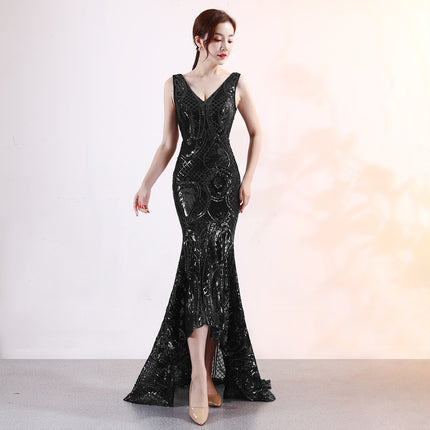 Night Show Ladies Party Dinner Dress Host