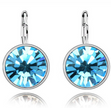 Austrian Crystal Earrings Earrings Female Roundflash Earrings Ear Clips