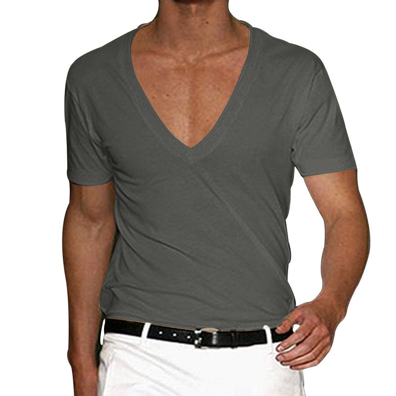 Men's Short Sleeved V-neck