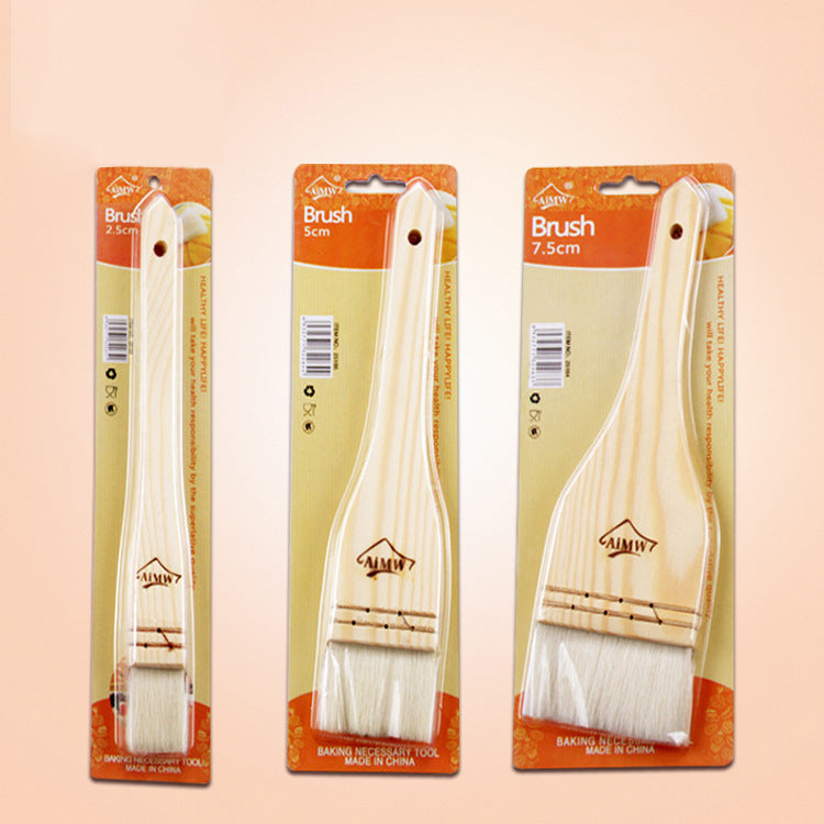 High Quality Straight Wood Handle Wool Brush With Packing