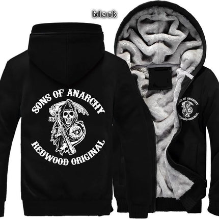 Fleece Padded Hooded Sweater Autumn And Winter Cardigan Jacket