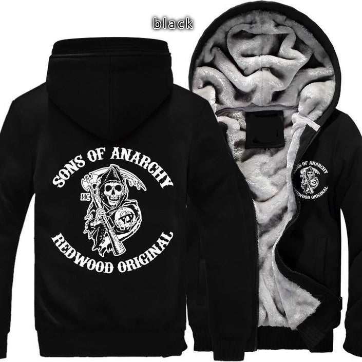 Fleece Padded Hooded Sweater Autumn And Winter Cardigan Jacket