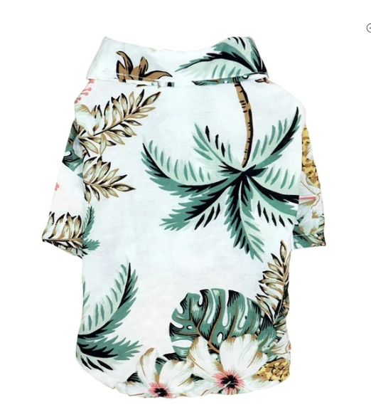 Hawaiian dog style shirt clothes
