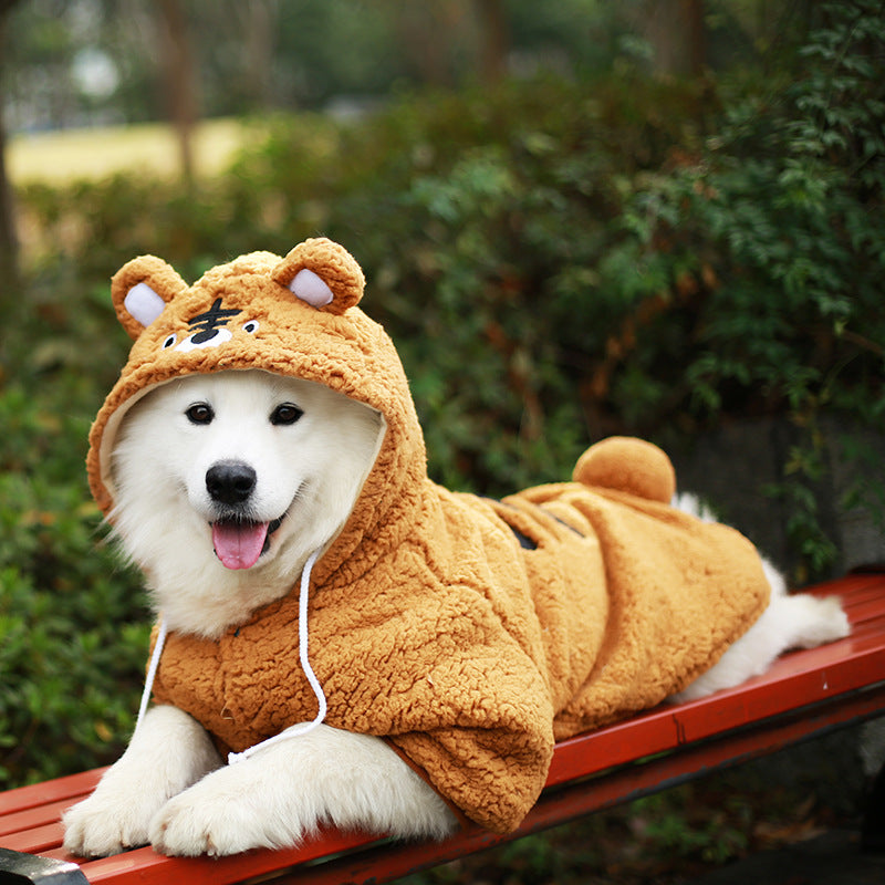 Medium And Large Dogs Thickened Pet Autumn And Winter Clothing