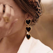 Alloy oil drop love earrings
