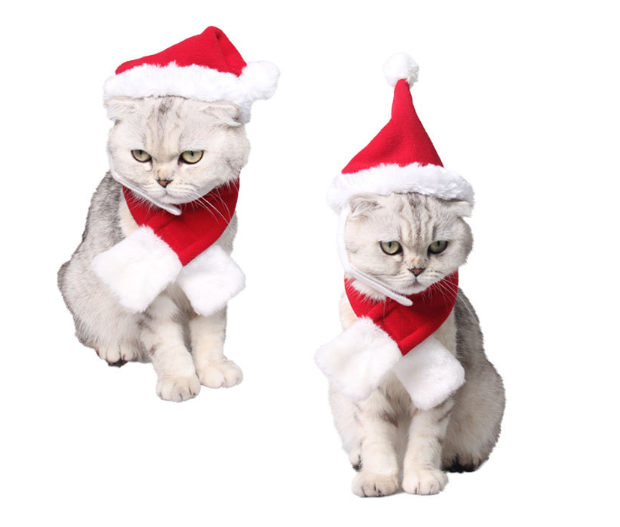 Pet Dog Cat Funny Elk Reindeer Antlers Red Puppy Headwear