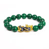 Thermochromic 12mm Green Chalcedony Warm Color Mascot Bracelet