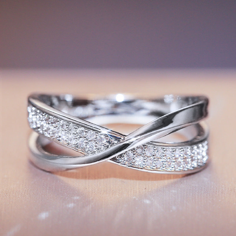 Women's Zircon Copper Ring