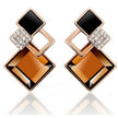 Diamond Crystal Stud Earrings
