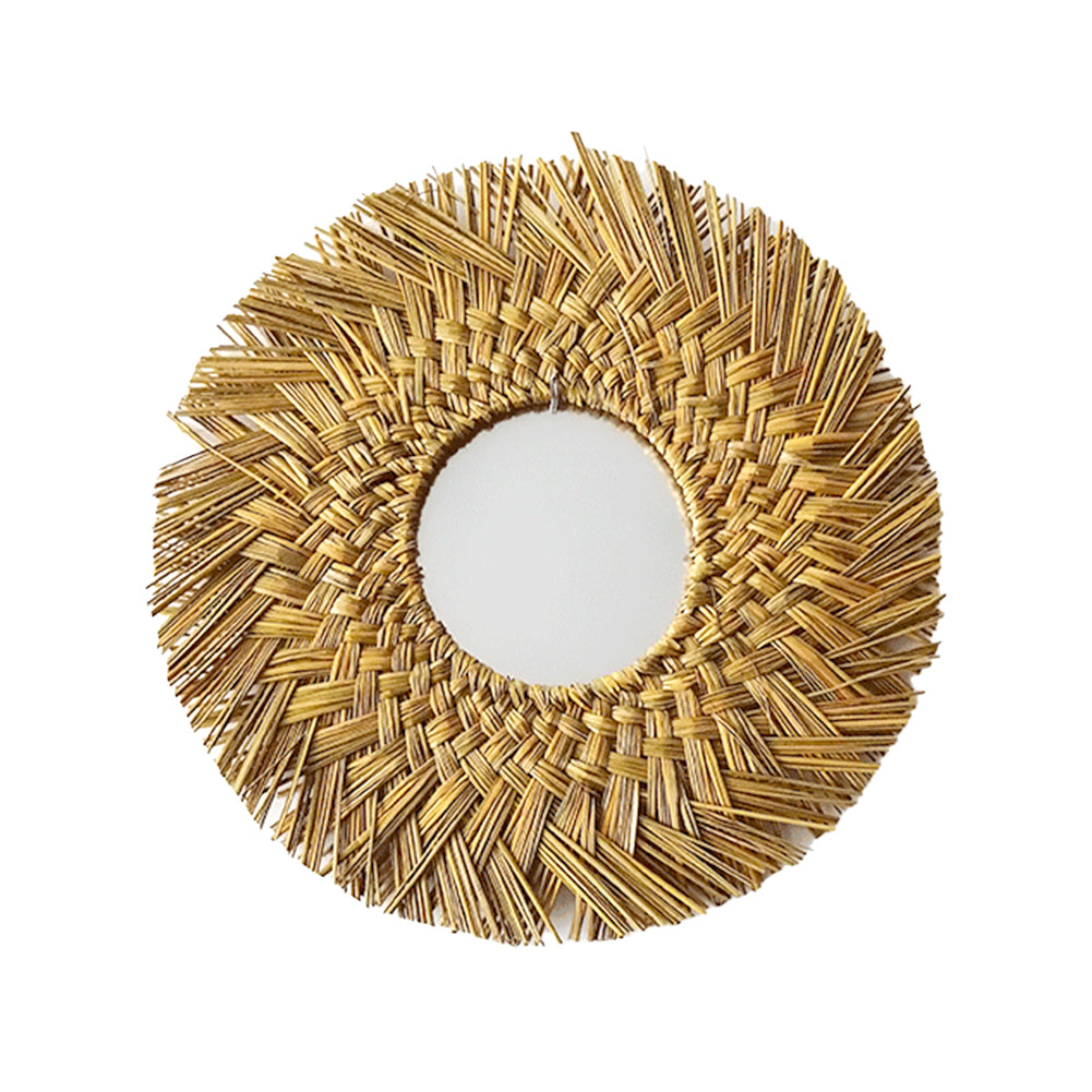 Nordic Style Retro Tassel Woven Wall-mounted Mirror