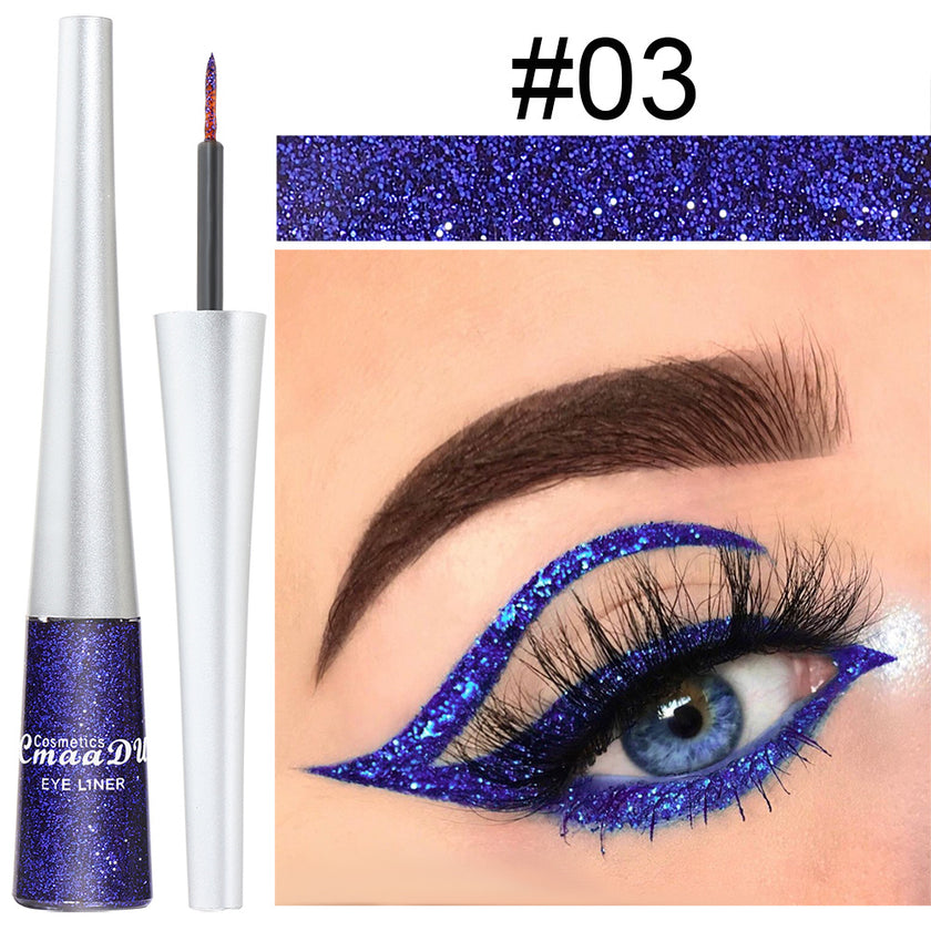 Multicolor Glitter Powder Liquid Eyeliner