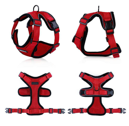 Cat Vest Harness And Car Seat Belt Adapter Adjustable Reflective Cat Harness Soft