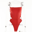 One Piece Swimsuit With Low Cut And Slimming Effect