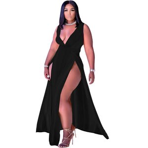 Women's Casual Style Sleeveless V-neck Dress