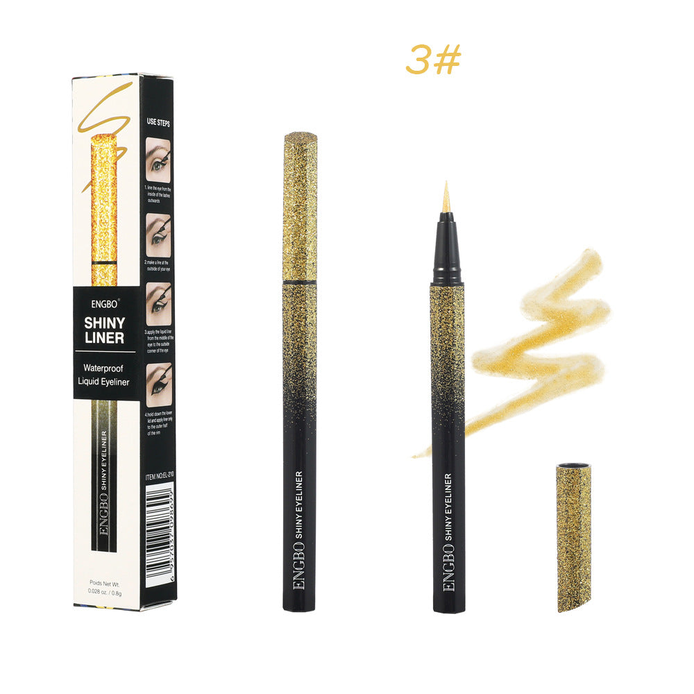 Color Quick Drying Starry Pearlescent Eyeliner