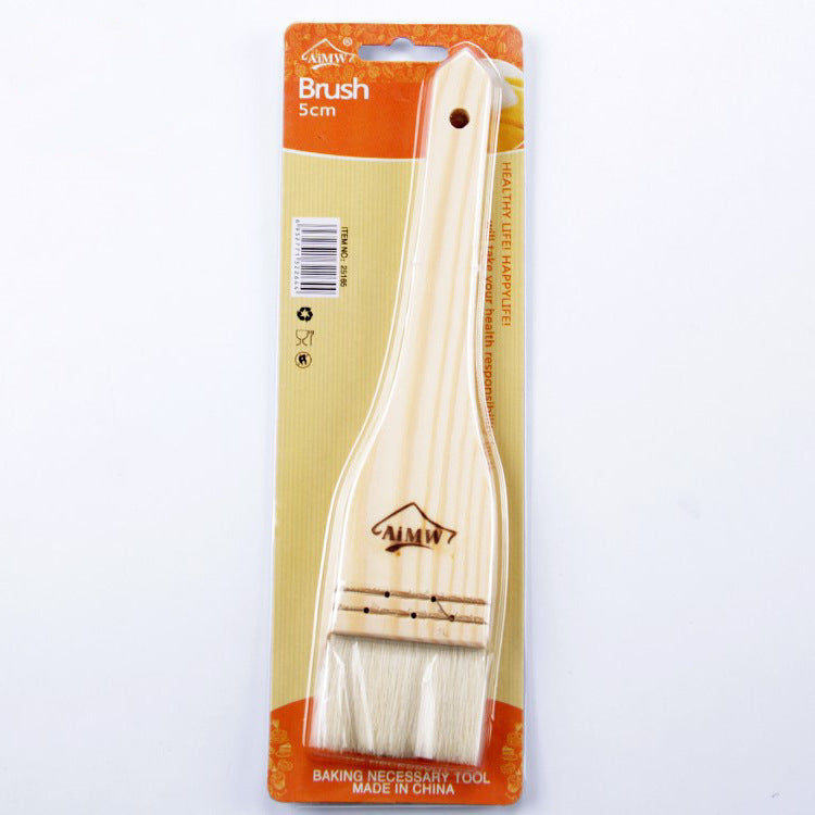 High Quality Straight Wood Handle Wool Brush With Packing