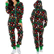 One-piece Pajamas Women Autumn And Winter Couples Hooded Home Service Jumpsuit
