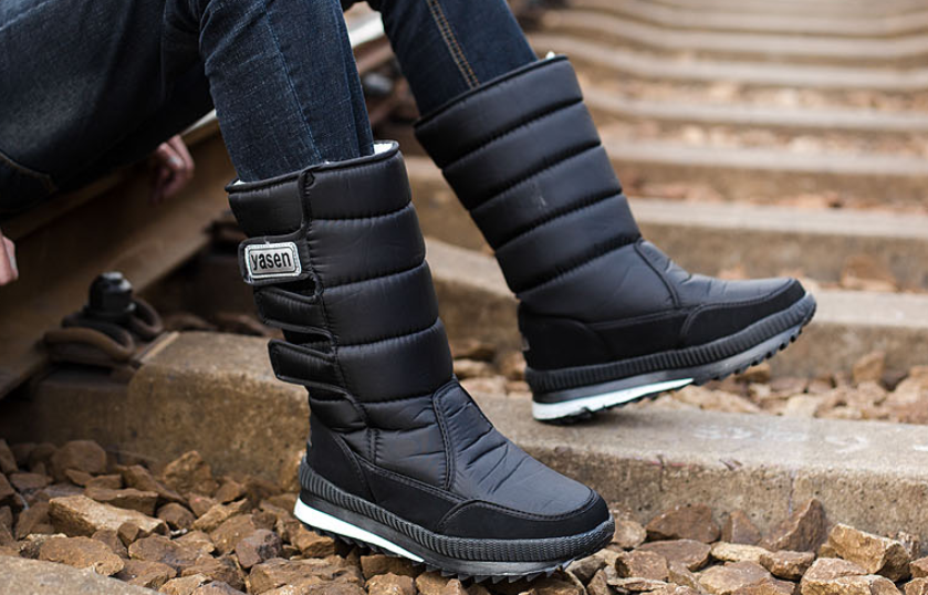 Long high-top men's boots