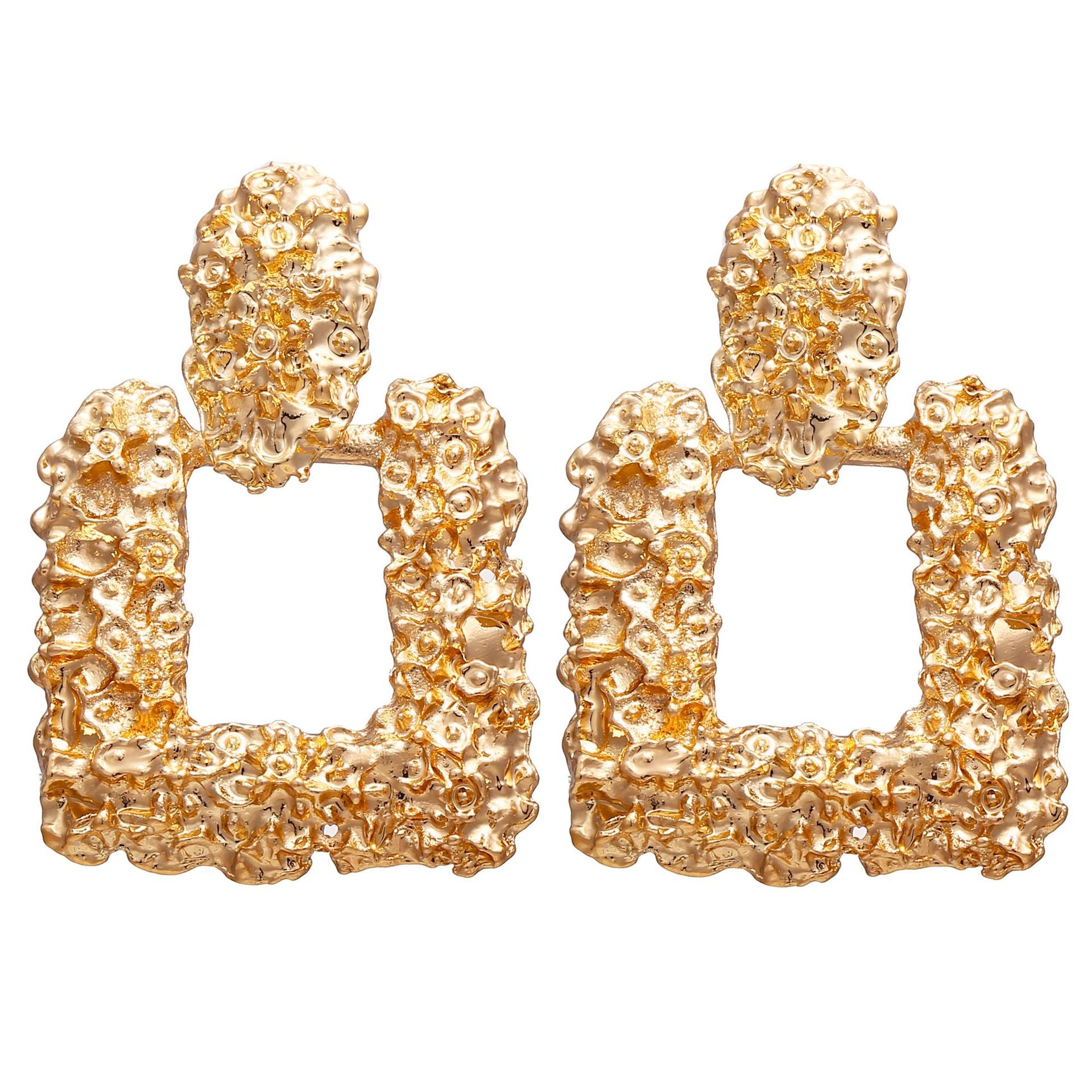 Big Vintage Earrings for Women Gold Silver Black Geometric Statement Earring  Metal Earing Hanging Fashion Jewelry
