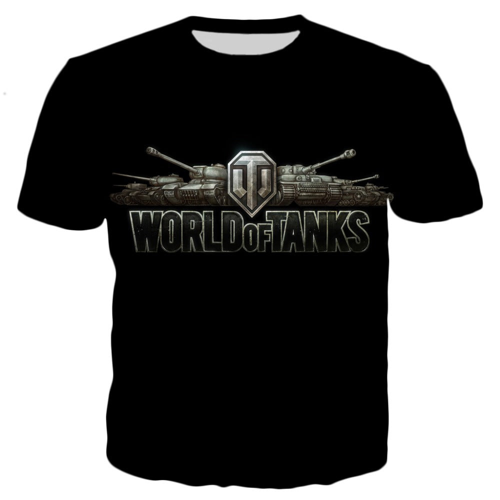 3D Digital Printing Casual Short-sleeved T-shirt