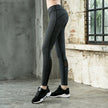new spring fitness gym training pants tight waist high elastic pants feet running
